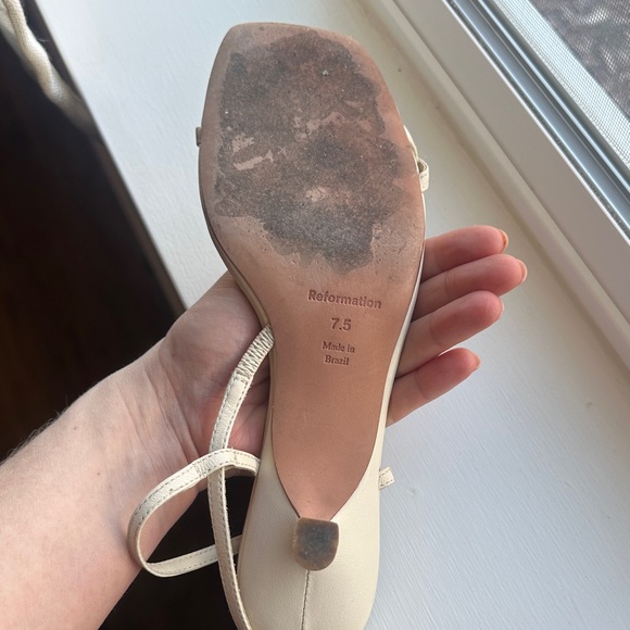 Reformation Serenity Bare Kitten Heel Sandal - Picture 7 of 10